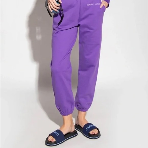 Copied - NEW! Marc Jacobs The Slide Navy Blue Sandal Shoe Flip Flop - 9 - Picture 2 of 5